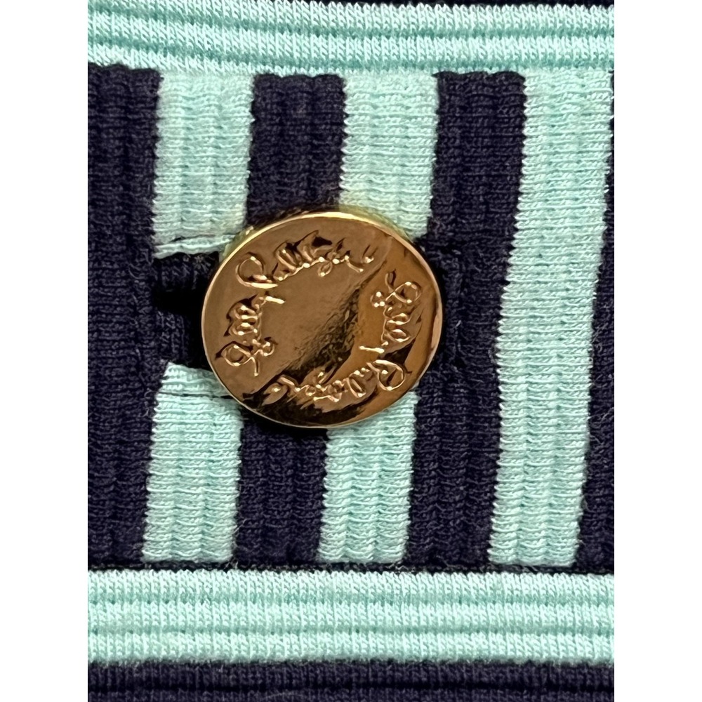 Lilly Pulitzer Mint Green and Black Striped Long Sleeve Dress - Picture 8 of 12